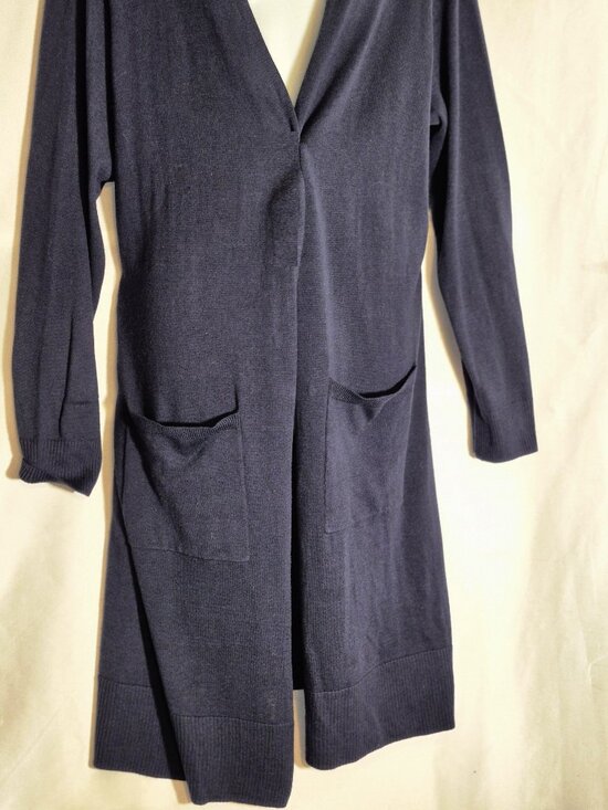 AMAZON ESSENTIALS Long open-front Cardigan sweater, Dark Blue in size XXL NWT - Picture 7 of 16